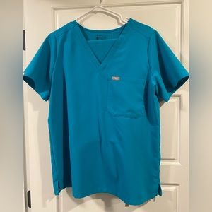 Figs, teal, size M scrub set, never worn
